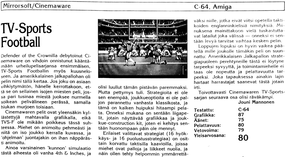 TV-Sports Football